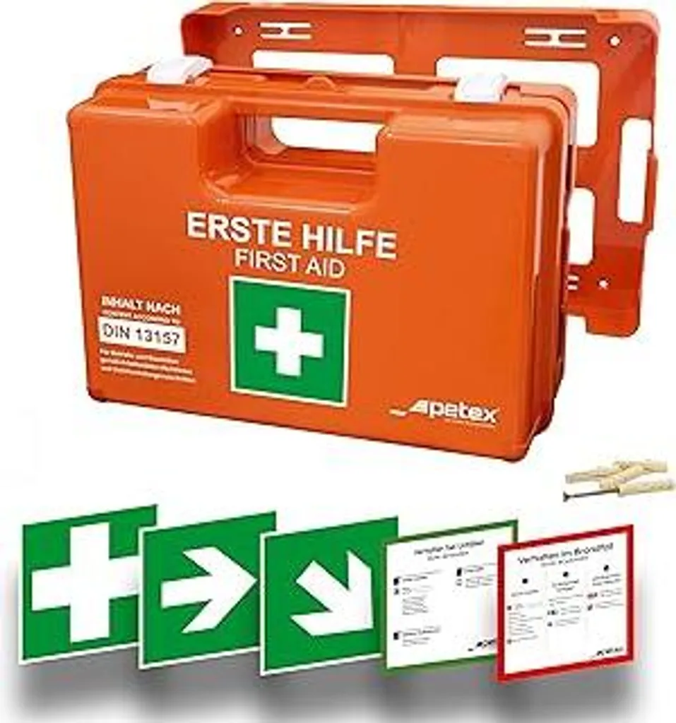 Cassetta Pronto Soccorso PETEX DIN 13157 Professionale | Sicurezza Aziendale