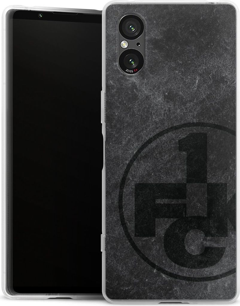 DeinDesign Handyhülle für Sony Xperia 5 V Silikon Hülle Case Smartphone Schutzhülle 1. FC Kaiserslautern 1. FCK Beton