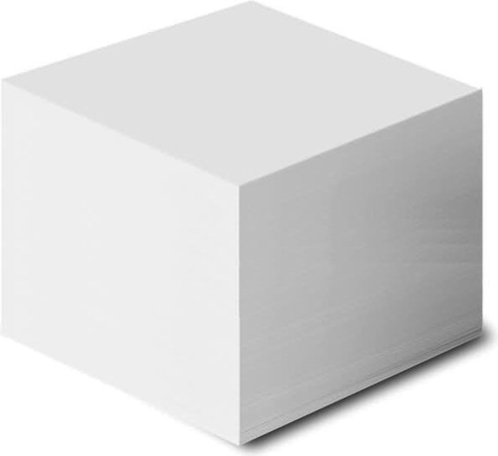 Notizzettel für Zettelbox 9,6x9,6cm VE=500 Stück weiß