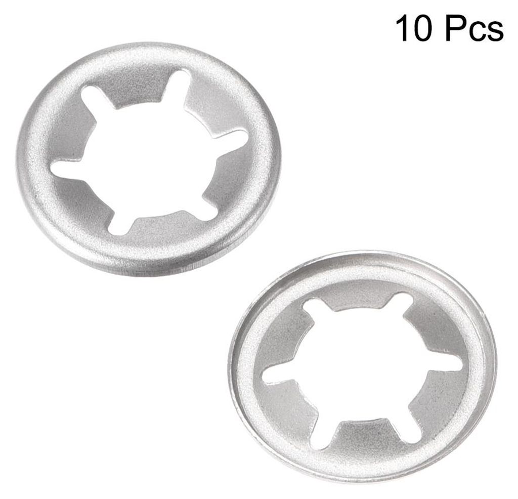 10 Stš¹ck Sicherungsscheiben M8 Klemmscheiben 7.4 mm Innendurchm. 15 mm Au?endurchm. Unterlegscheiben Drš¹cken Verriegelung Clip 304 Edelstahl