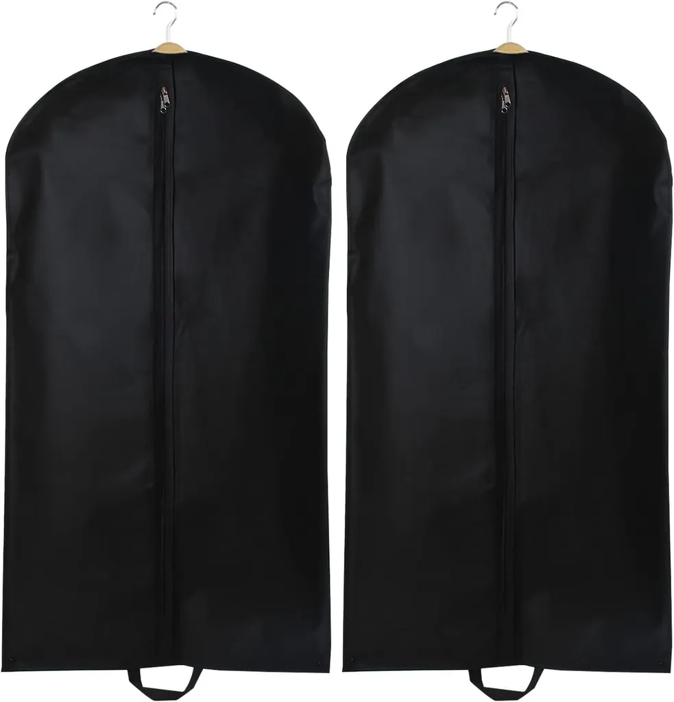 Housse pour costume et robe lot de 2 sacs anti-poussière respirants