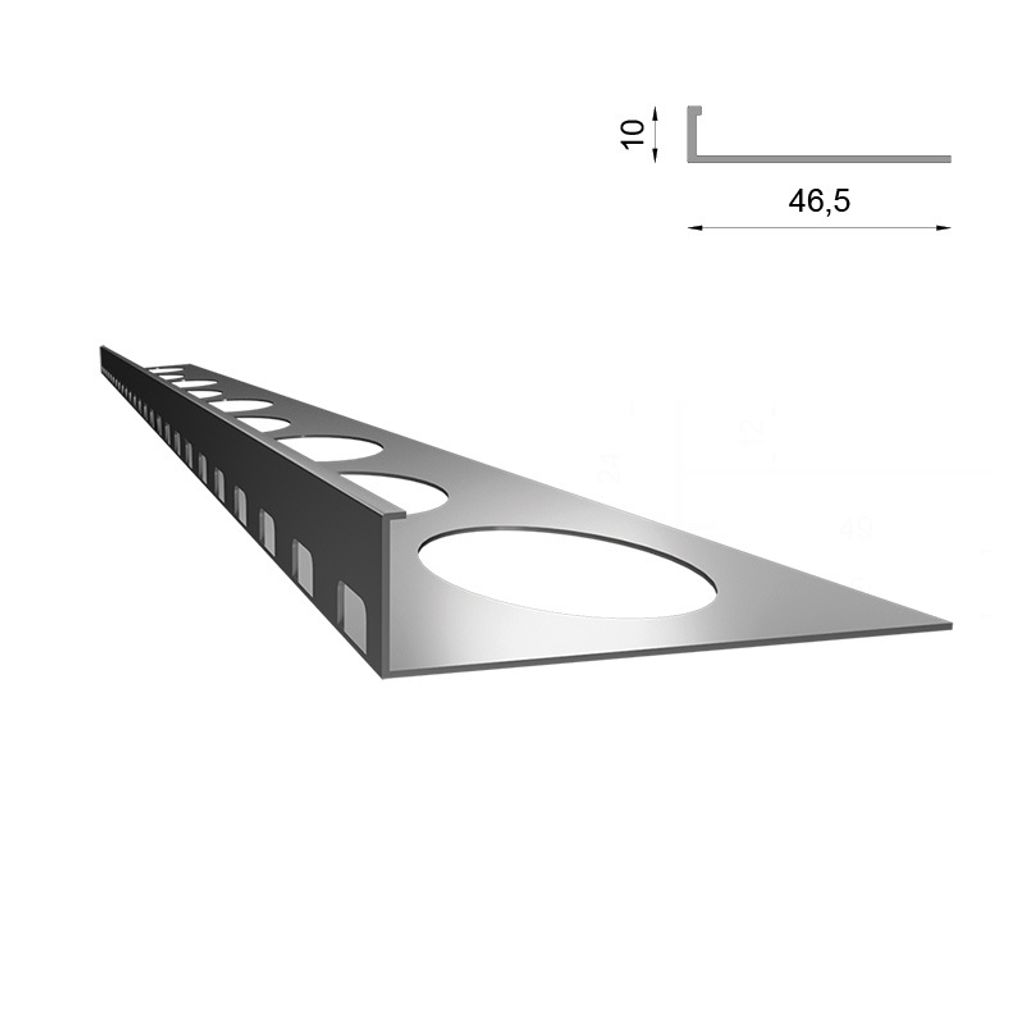 Renoplast Aluminium Treppenstufen-Profil SZ10 Harzboden, Produktbild 