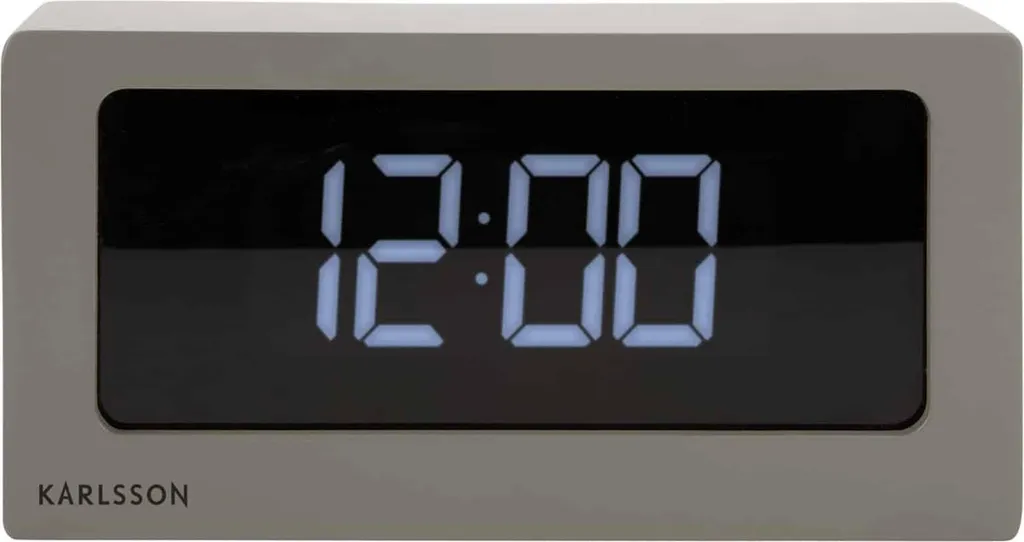 Horloge digitale de table KA5868WG Karlsson 25cm - Horloge LED blanche