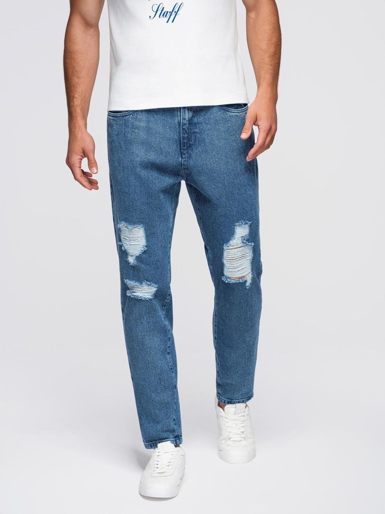 Ombre Clothing Denim-Hosen für Männer Vesikula Blau S