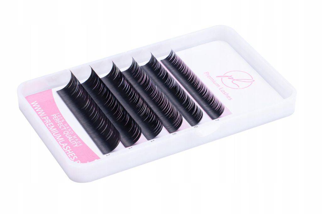 Premium Lashes MINI Palette 6 Streifen Sampler MIX L 0,07 7-12mm