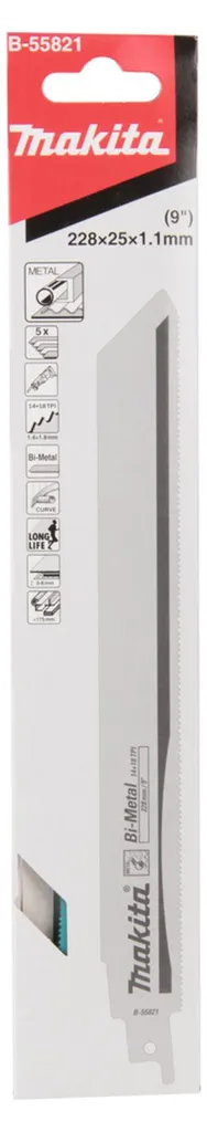 Lame de rabot réversible Makita BIM 228 denture 14-18Z en métal