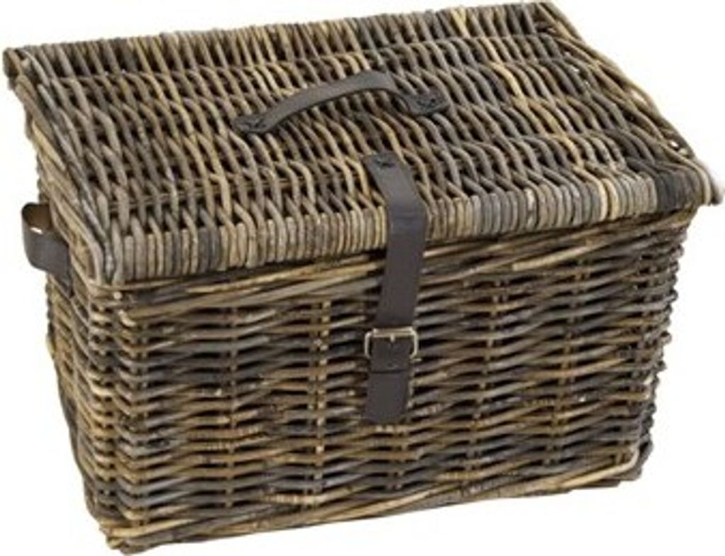 Dr Wicker V-Ager Korb l braun mit Deckel 43x33x23
