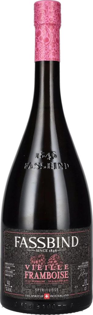 Fassbind Vieille Framboise, 0,7 l, Brandy, Schweiz, 40%, Produktbild 