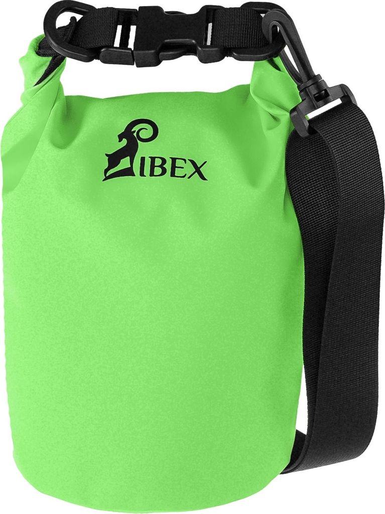 Drybag Seesack Packsack Rollbeutel 2 Liter Grün