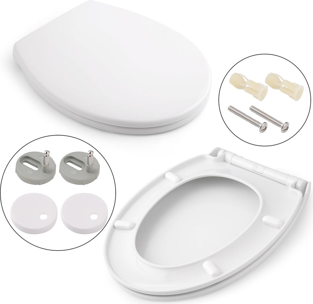 Toilettendeckel O Form WC-Sitze, Toilettensitzbezug mit Produktbild 5