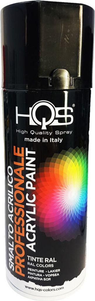 Lack Spray HQS Acryl Nagellack Schwarz Glänzend 400 ml für Auto