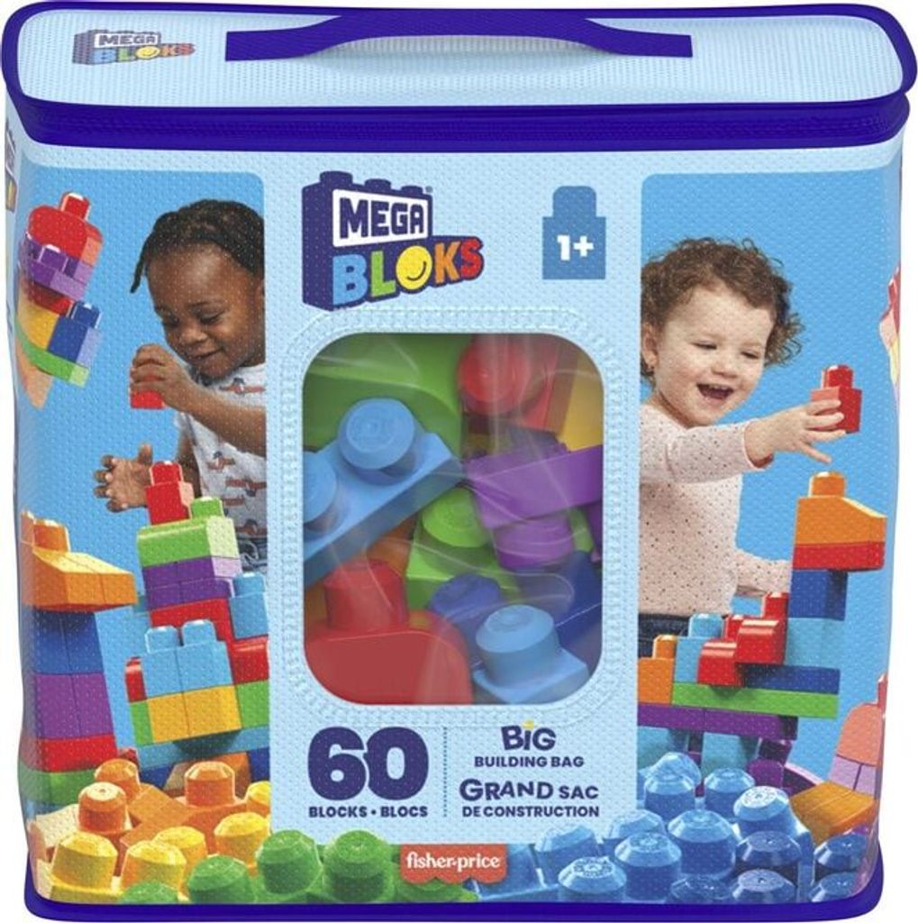 Mega Bloks Big ECO sáček kostek modrý Obrázek produktu 52