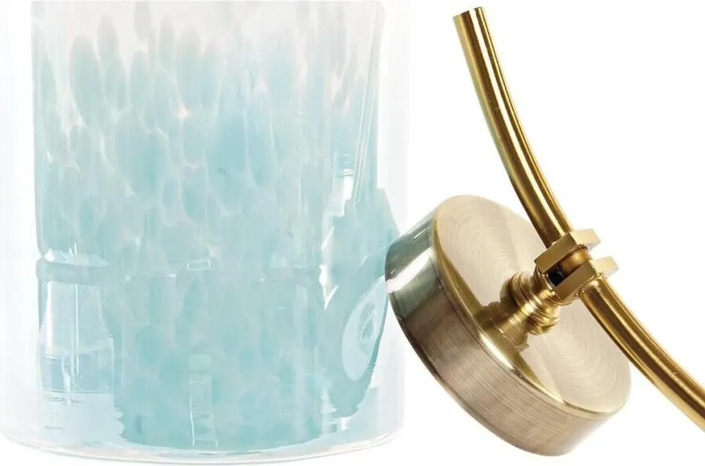 Vase DKD Home Decor Bleu et Or en Métal et Cristal Méditerranée 41 cm - 3