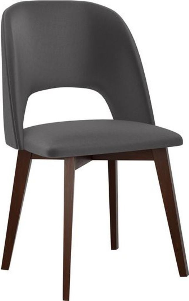MIRJAN24 Stuhl Monti IV, Esszimmerstuhl aus Buchenholz, 48x54x83 cm (Holzfarbe: Nuss, Stofffarbe: Kronos 22)