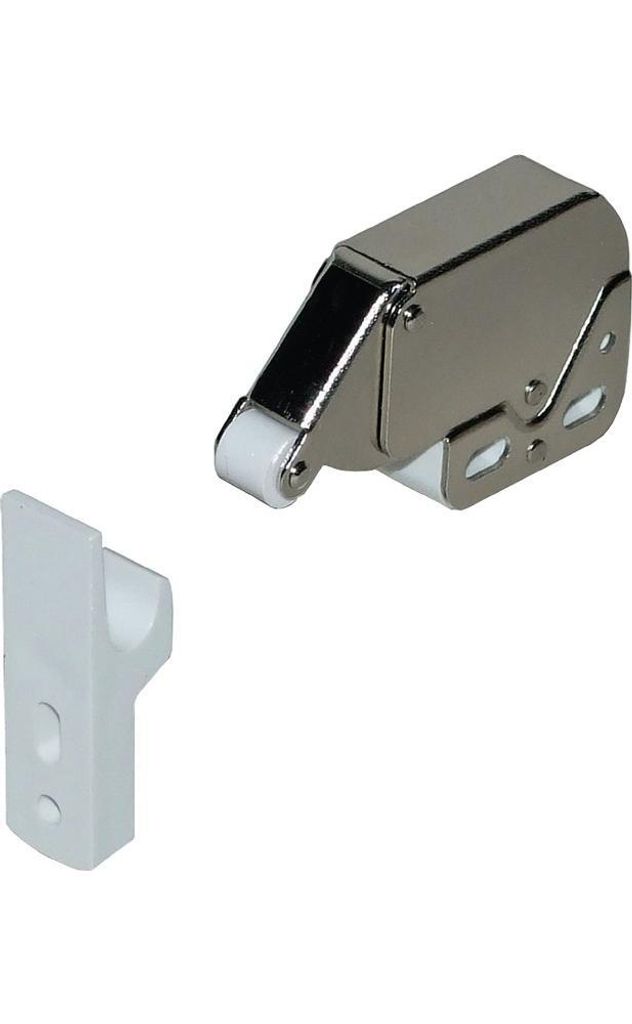 BMB Federschnapper ML 24,5 / 34,7x27,2mm Stahl vernickelt mit Gegenstück Kunststoff - 4148000