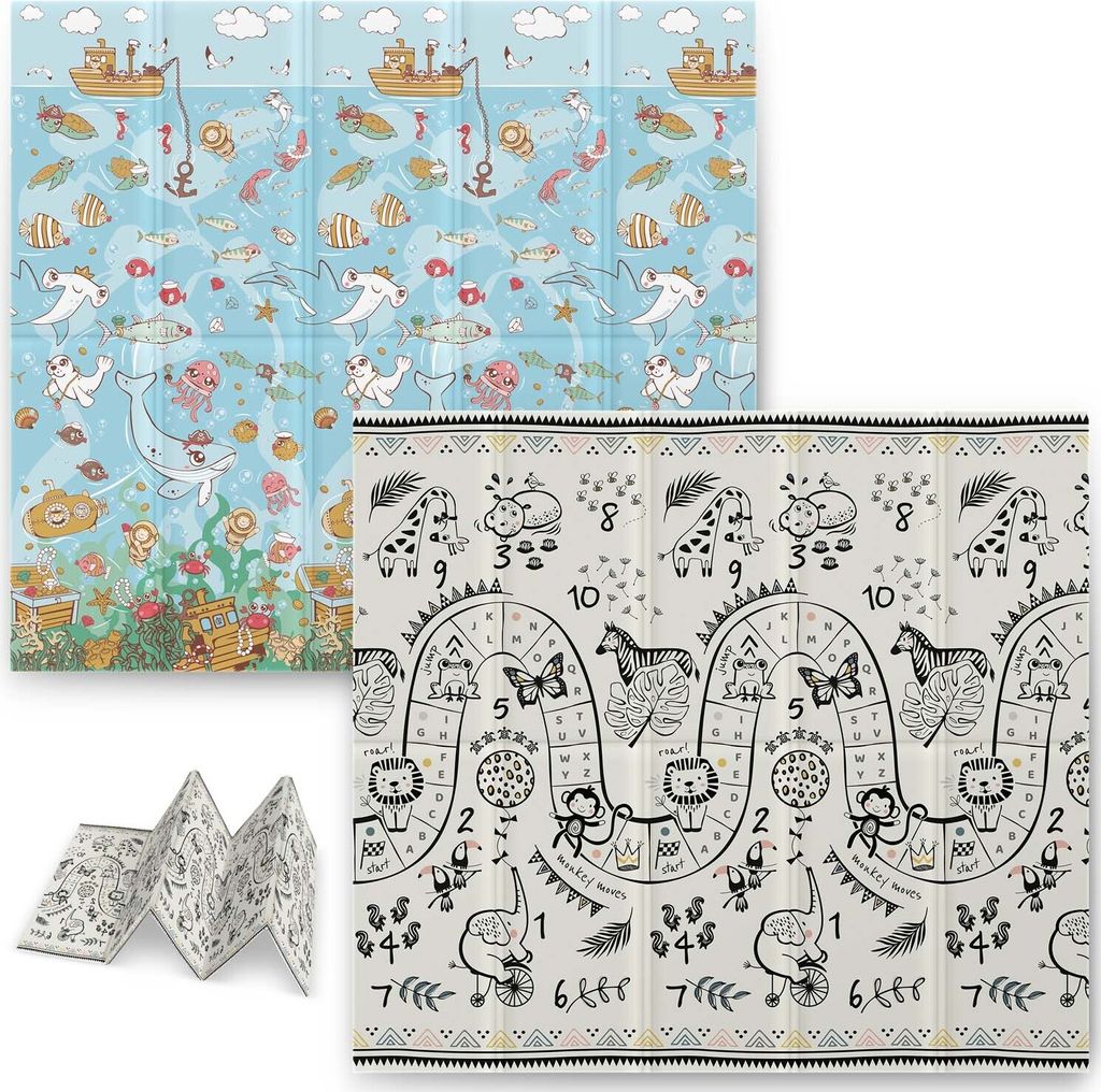 Tapis éducatif pliable en mousse 200 x 180 x 1 cm Nukido Image du produit 