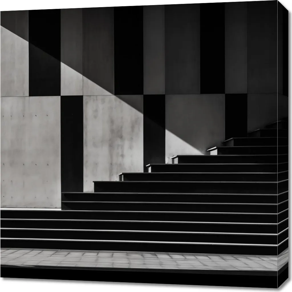 Offerta Quadro 70x70 Geometria Architettura - Ultimi Pezzi Disponibili