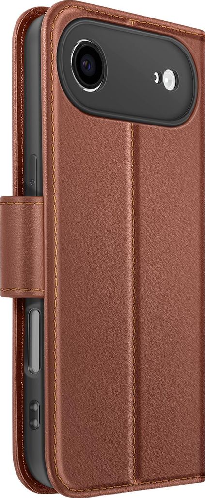 Avizar, Portemonnaie Etui iPhone Air Premium Leder mit Standfunktion, Braun