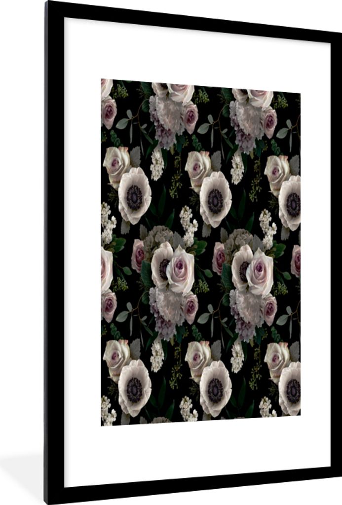 MuchoWow® MuchoWow® Gerahmtes Poster Blumen - Rose - Produktbild 