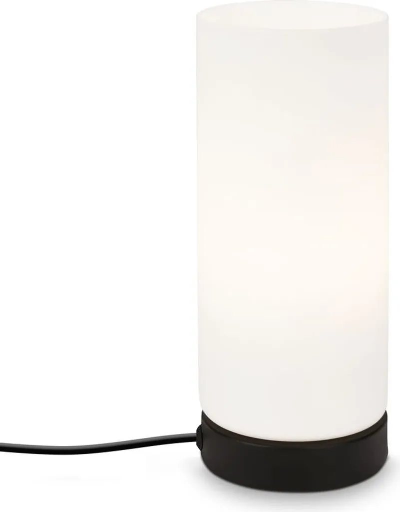 Lampe décorative pour salon et bureau en métal noir et verre design