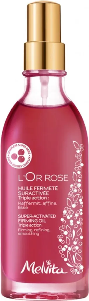 L'Or Rose Melvita Huile Sèche Raffermissante Bio à la Baie Rose 100 ml