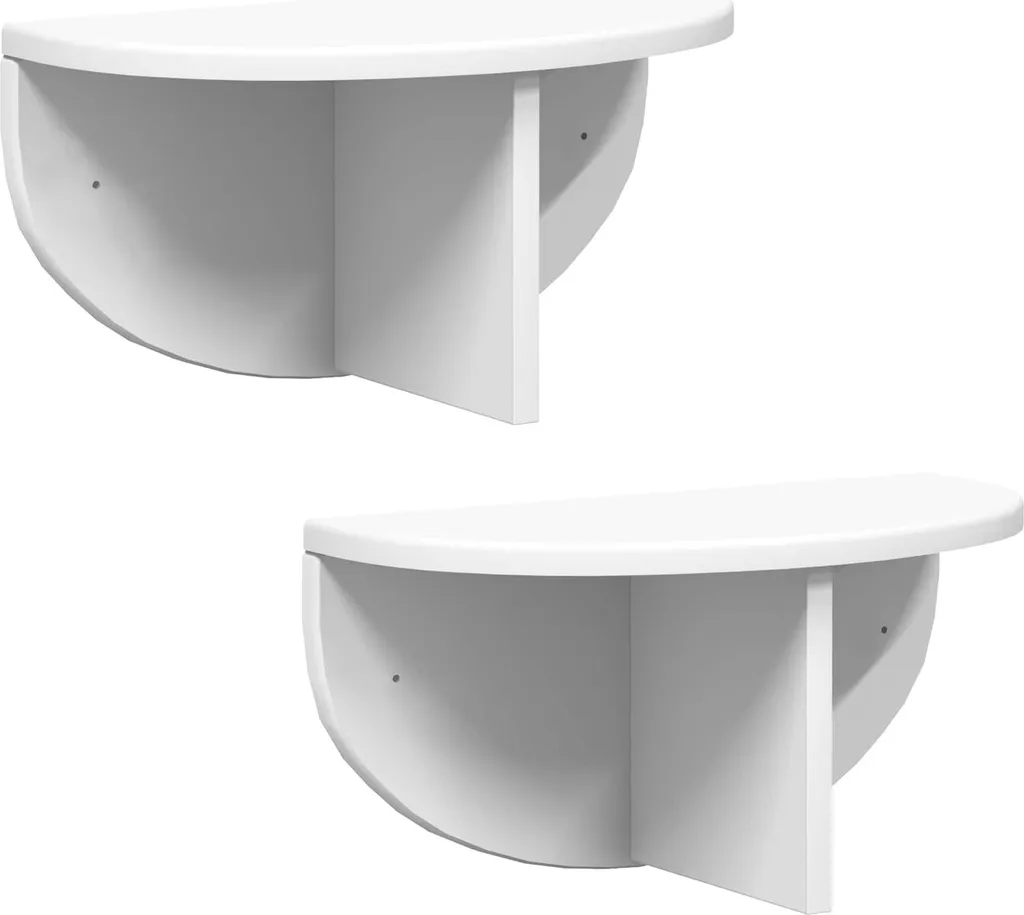 Mensole SYFAX™ Design Minimal 38x19x19 cm - Set 2 Pezzi Bianco