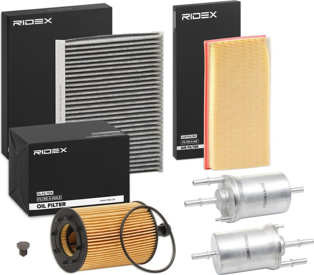 RIDEX Filterset Inspektionspaket Filtersatz für VW POLO (9N) für SEAT Ibiza III Schrägheck (6L)