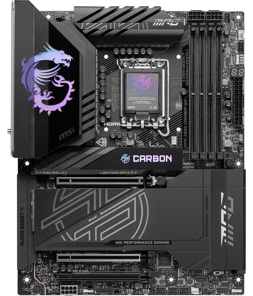 MSI MPG Z890 CARBON WIFI Motherboard Intel Z890 LGA 1851 Produktbild 