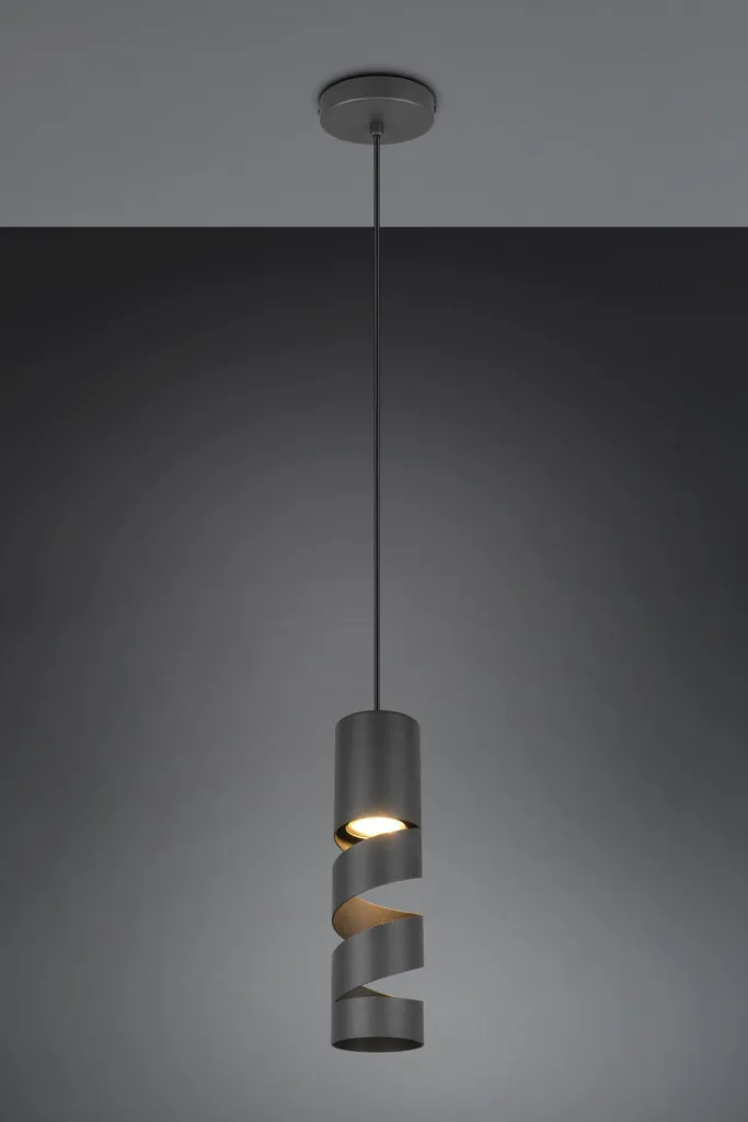 Lustre Noir Compact TRIO STREAM - Solution d'éclairage pour petits espaces