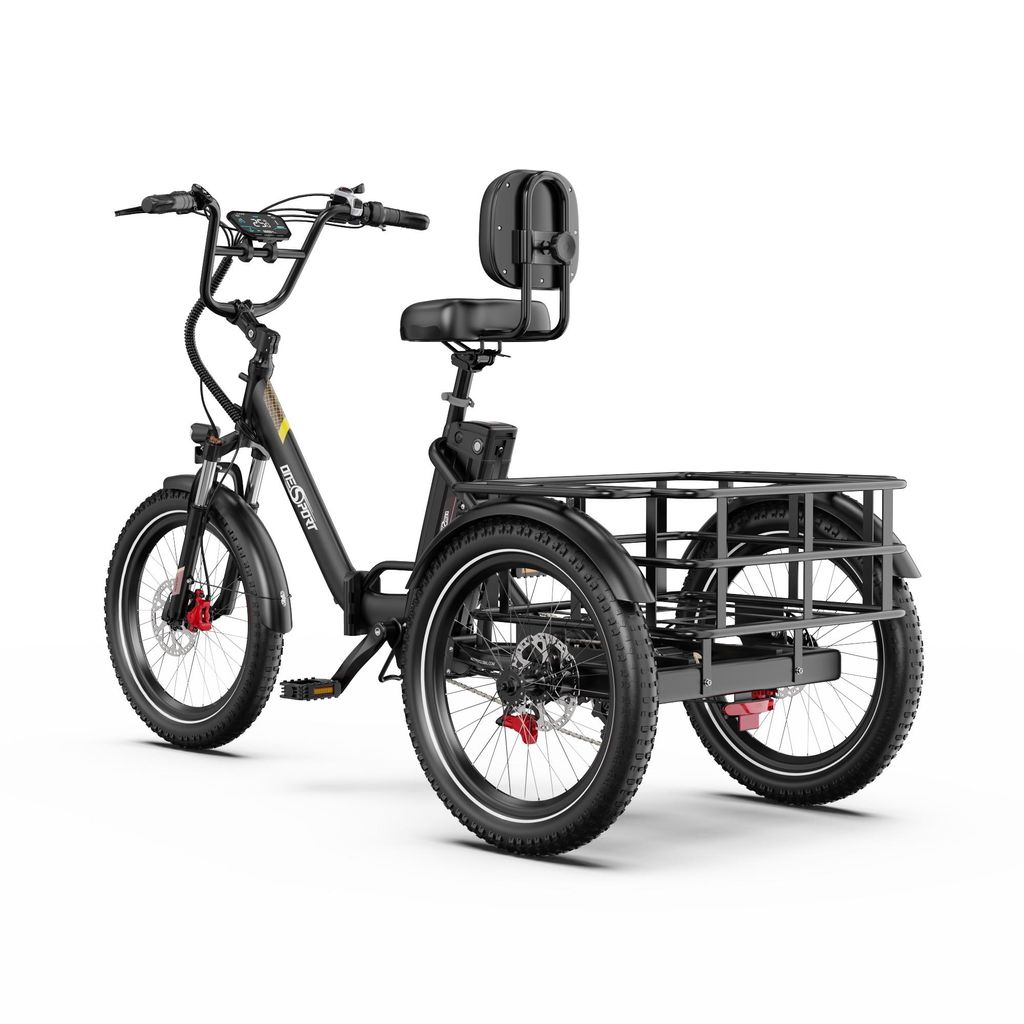 2025 20 Zoll*3.0 18Ah Elektro-Dreirad MIT Korb E-Bike Lastenfahrrad E-Bike Klappräder Bafang Motor Aluminium Maximale Belastung 180KG Drehmomentse...