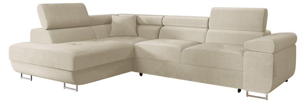 MIRJAN24 Ecksofa Torezio, Stilvoll Eckcouch mit Bettkasten Produktbild 