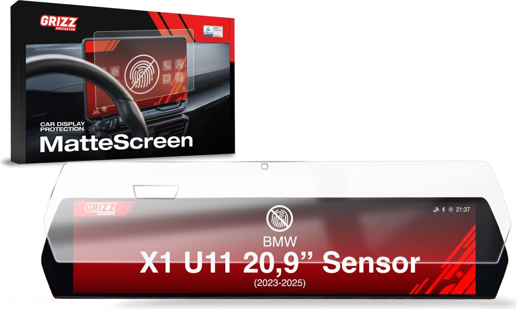 Matte Autodisplayfolie für BMW X1 U11 Sensor (2023-2025), Grizz Protector