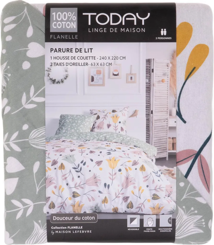Draps en flanelle COO 220x240 cm : fini les lits froids en hiver !
