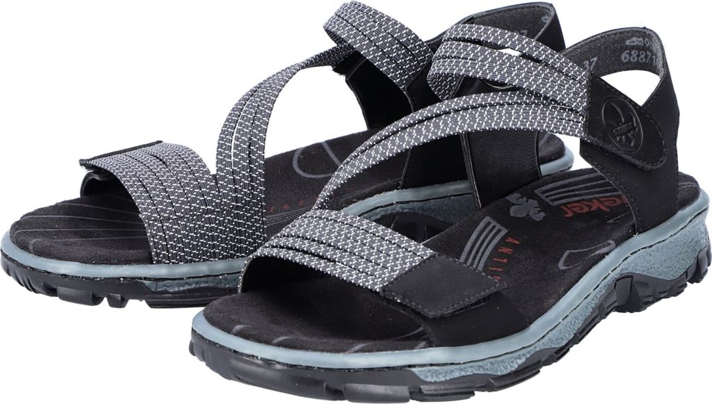 Rieker Trekkingsandalen - Graphitschwarz Kunstleder Größe: Produktbild 53