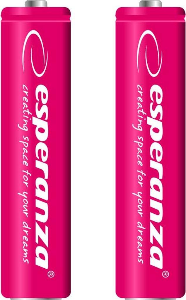 Esperanza Wiederaufladbare Batterien Ni-Mh Aaa 1000Mah 2St. Rot
