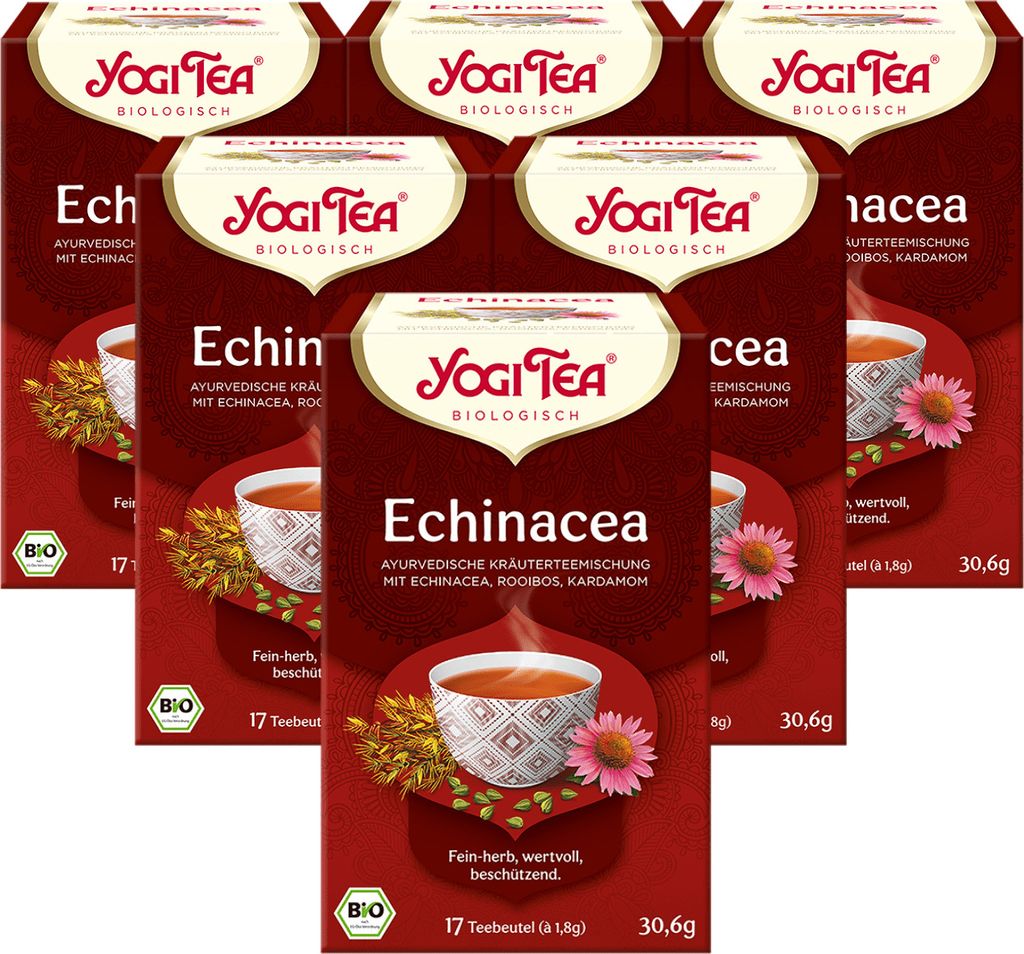 6 x YOGI TEA Echinacea | 6 x 30,6g