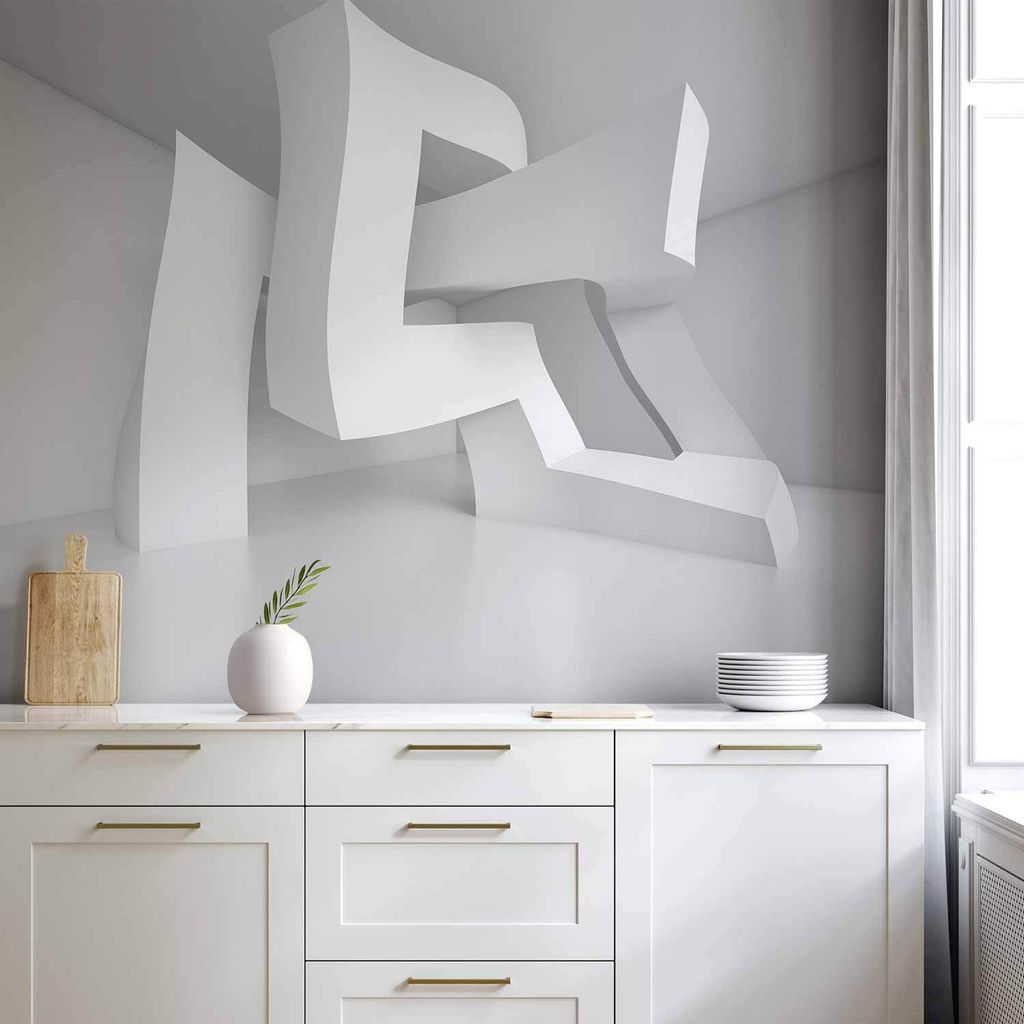 Vlies Fototapete - White Madness 450x315 cm 3D a-B-0040-a-a