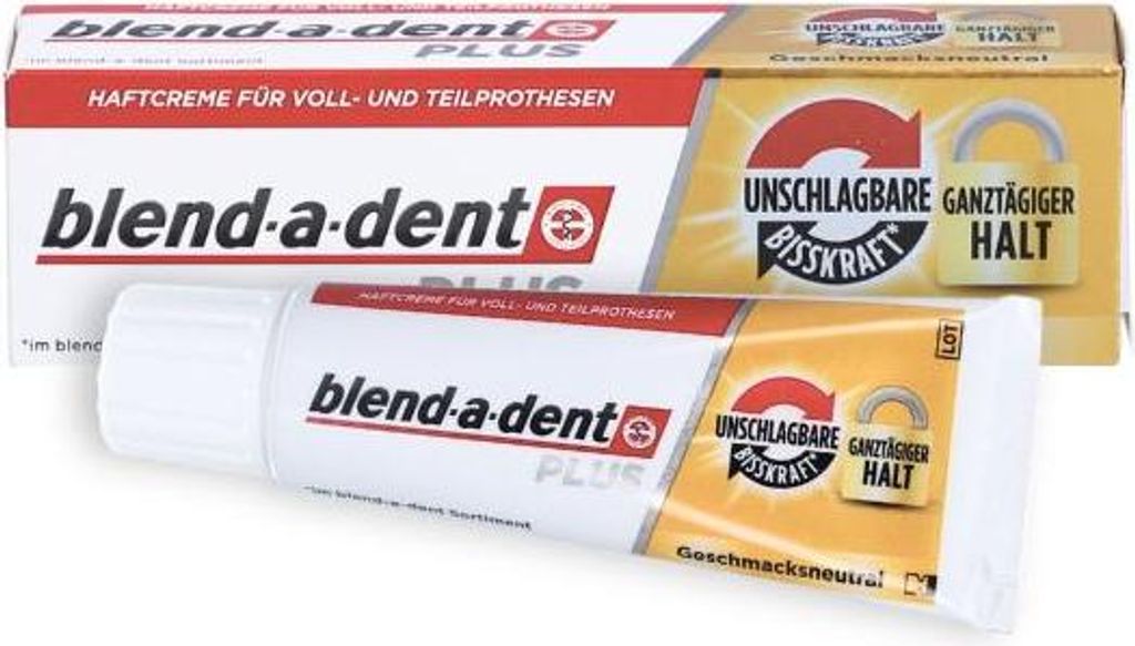Blend-a-dent Plus Haftmittel für Zahnprothesen 40 g Produktbild 