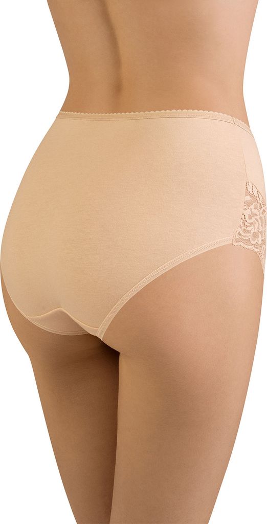 Vivisence dame slip unterhose 4008 spitze bund gummispitze unterwäsche klassich, beige, xxl