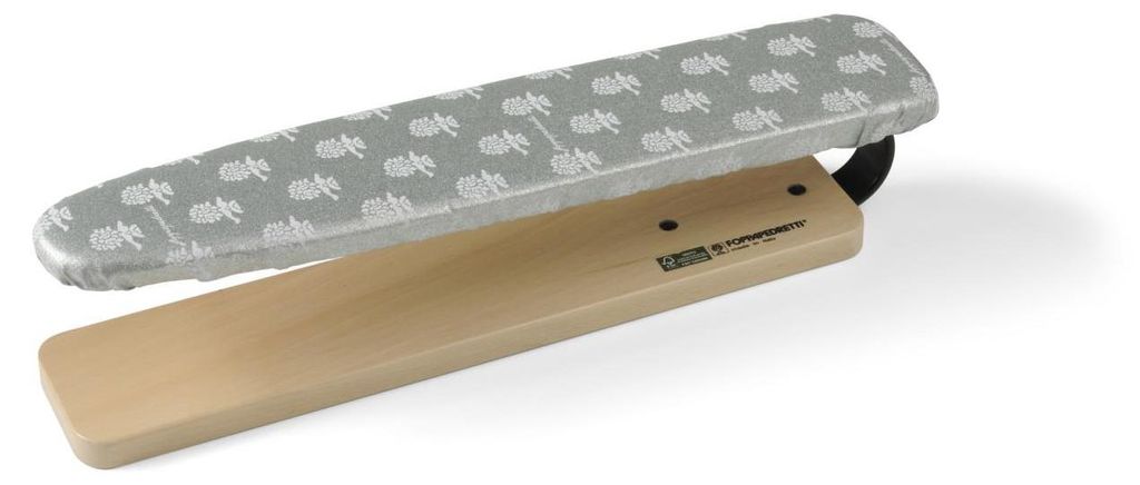A close-up shot of a sleeve ironing board.