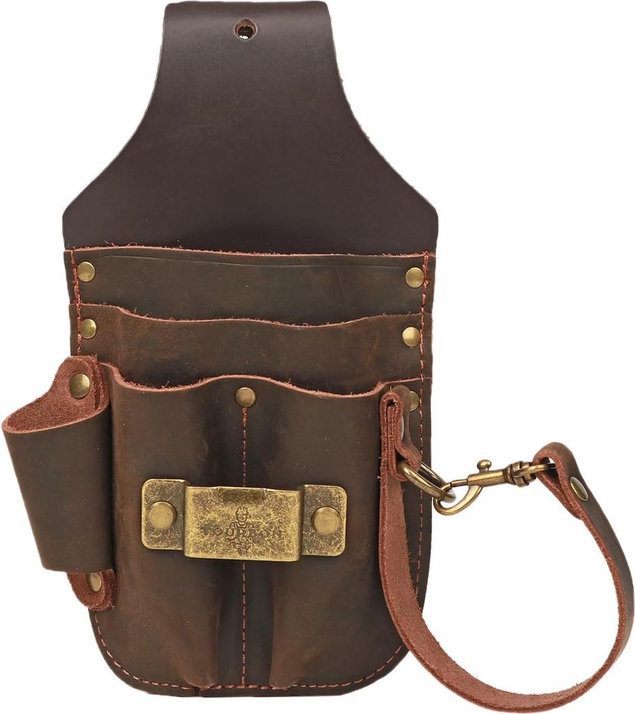 Lederne Werkzeug Organizer Tasche - Werkzeug Halter Gürtel Tasche für Bauarbeiter Zimmermann Elektriker