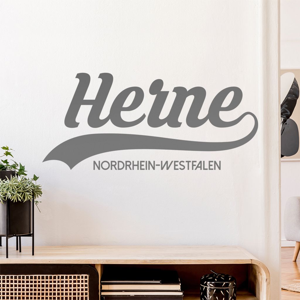Herne Nordrhein-Westfalen Wandtattoo Wandaufkleber Wall Sticker - Dekoration, Küche, Wohnzimmer, Schlafzimmer, Badezimmer