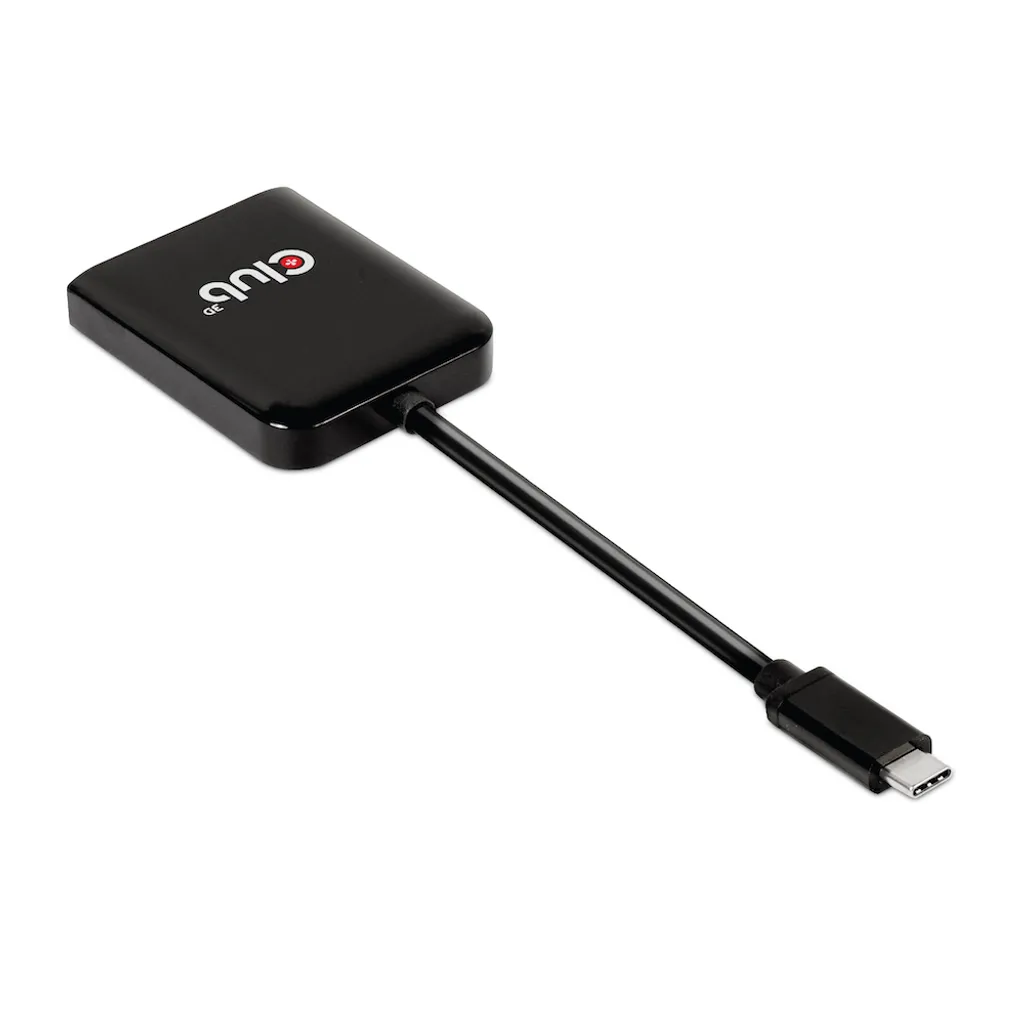 Hub MST USB C vers Double DisplayPort pour Double Écran 4K 60Hz Noir