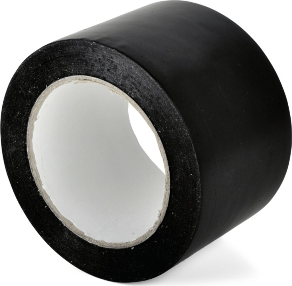 Standard-Bodenmarkierungsband WT-5160, PVC, Schwarz, 75 mm x 33 m