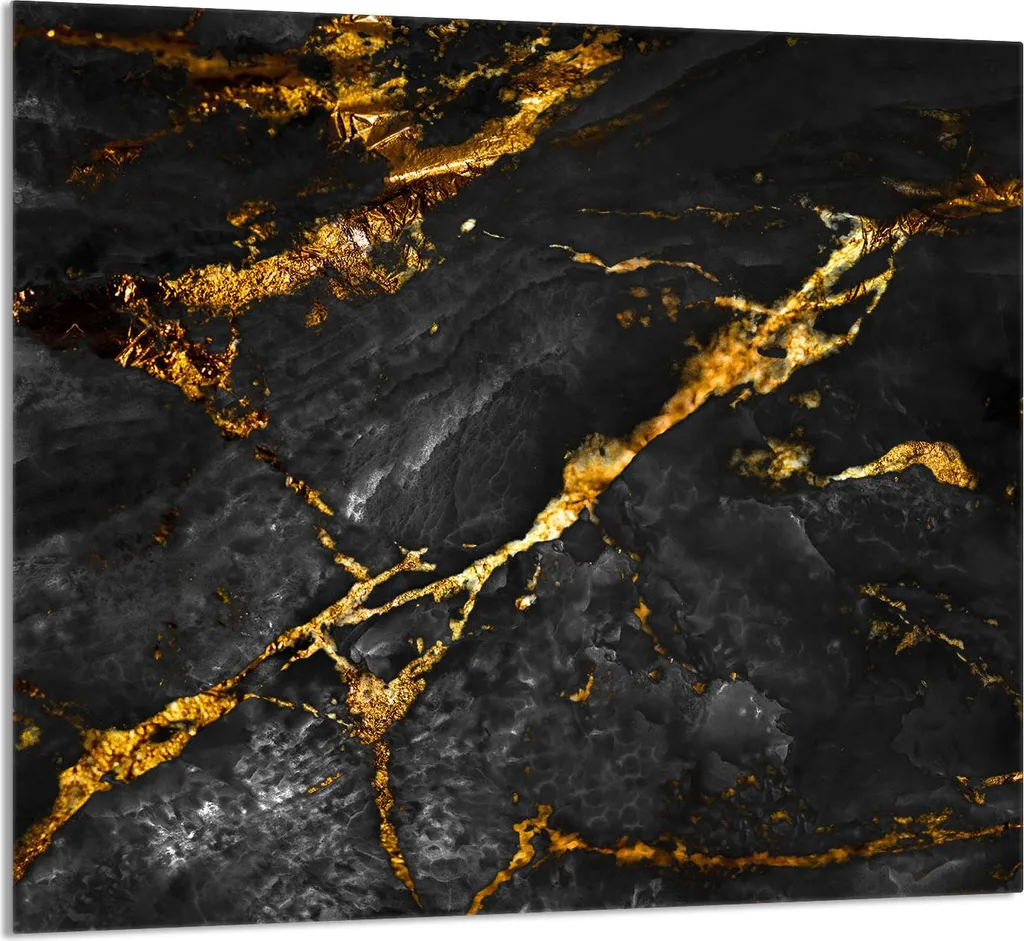 Coprifornelli in Vetro 65x60 Effetto Marmo - Protezione Cucina Premium