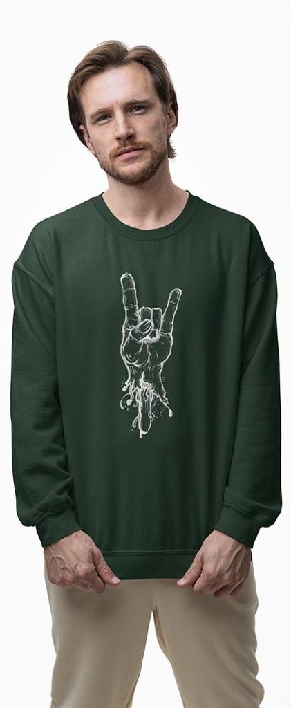 D&B Design Uni Pullover SWZN00015 Rock Waldgrün-Größe 3XL