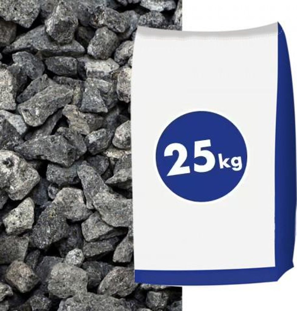 Basaltsplitt Eifelschwarz 11-22mm 25kg Produktbild 