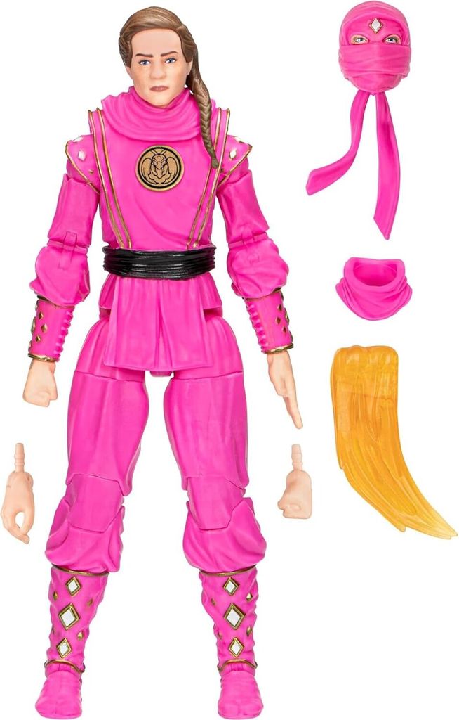 Hasbro Power Rangers x Cobra Kai Ligtning Collection Actionfigur Morphed Samantha LaRusso Pink Mantis Ranger 15 cm
