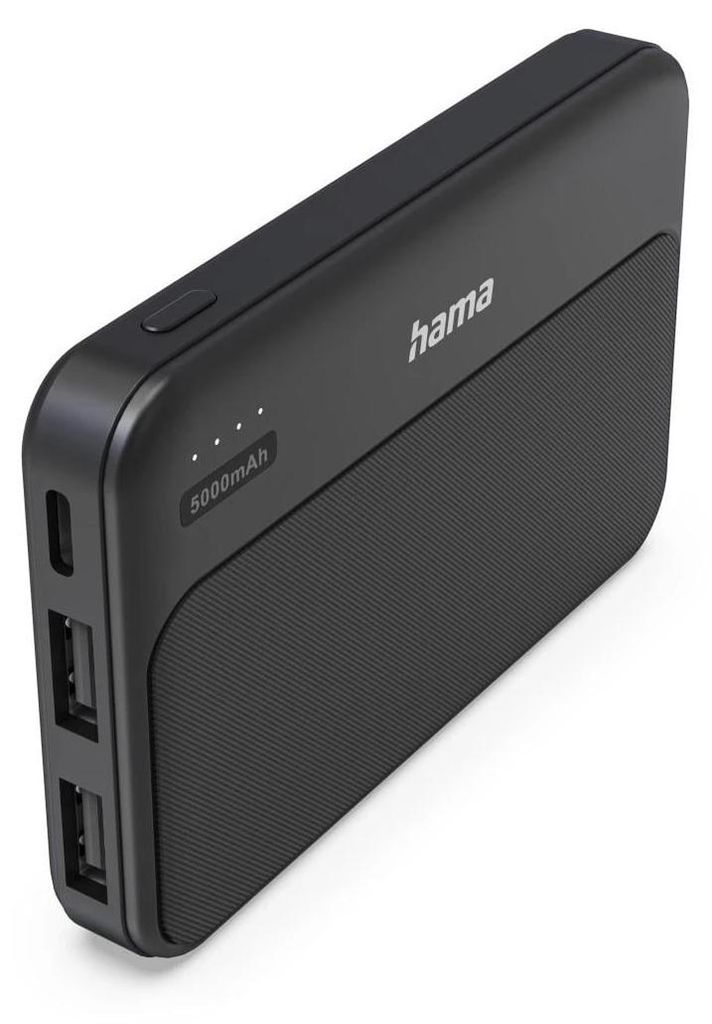Hama Pocket 5, 5000 mAh, Lithium Polymer (LiPo), Anthrazit Produktbild 
