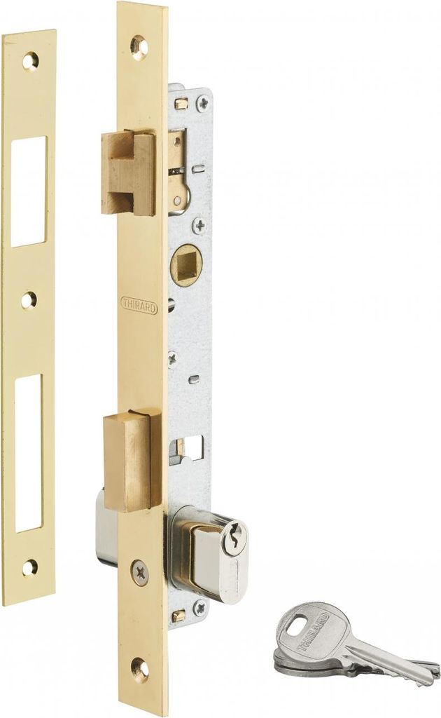 Serrure encastrable pour porte d'entrée avec cylindre en Image du produit 